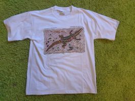 T-Shirt blanc Art Aborigène Made in Australia