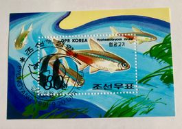 Nordkorea Block Briefmarken gestempelt