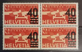 4159) F25, Flugpostmarke im 4-Block postfrisch Kt. 60.-