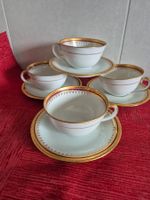 4 tasses et sous-tasses porcelaine Limoges C4