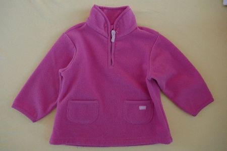 Rosa Pulli / Pullover / Faserpelz Gr. 86