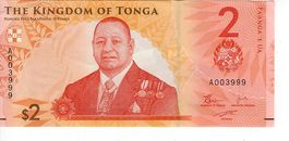 Kingdom of Tonga - Two tongan Paanga - UNZ