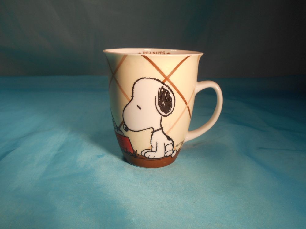 Lot De 10 Tasses Snoopy YUTAKA-HORO - Japon - Émail Blanc 380ml - Collection Peanuts
