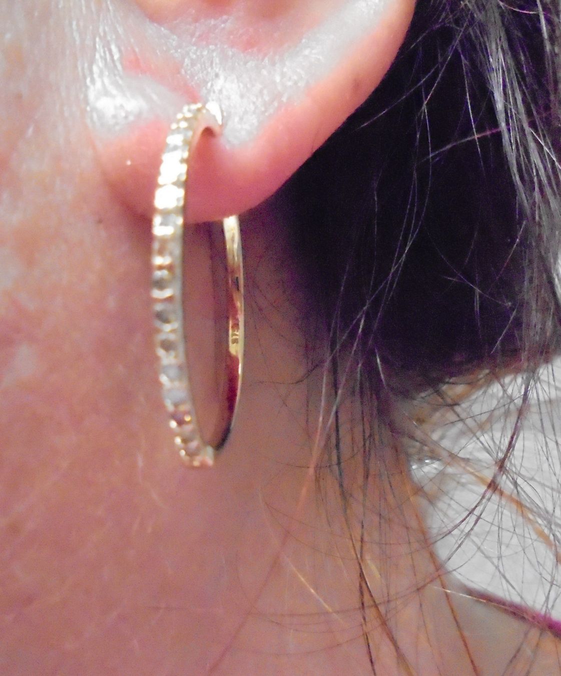 Ohrringe & -stecker: Echtschmuck: Champagner-Diamant-Creolen, 375 Gold – Neu (gemäss Beschreibung) aus Zuchwil von maumauchi 3