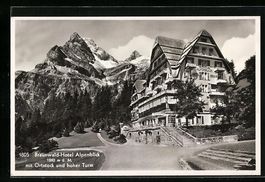 Braunwald, Hotel Alpenblick mit Ortstock
