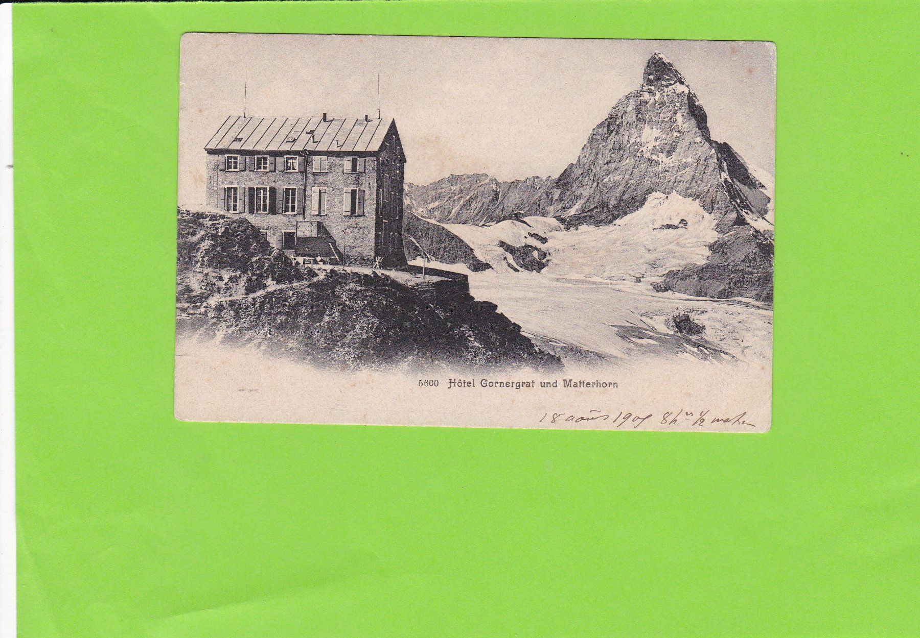 Cartoline postali: Hotel Gornergrat und Matterhorn – Usato da St. Peterzell venduto da neckertal
