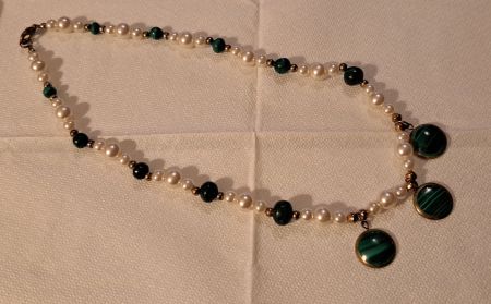 Collier malachite