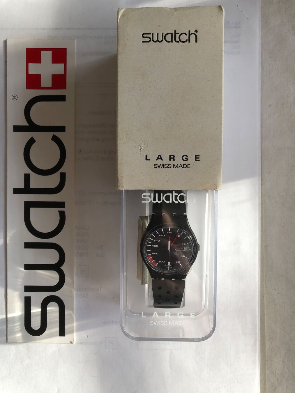 Swatch Orologi: Swatch Gent 0-300KM von 2000 – Nuovo e nell'imballaggio originale da Biel/Bienne venduto da winnertaco