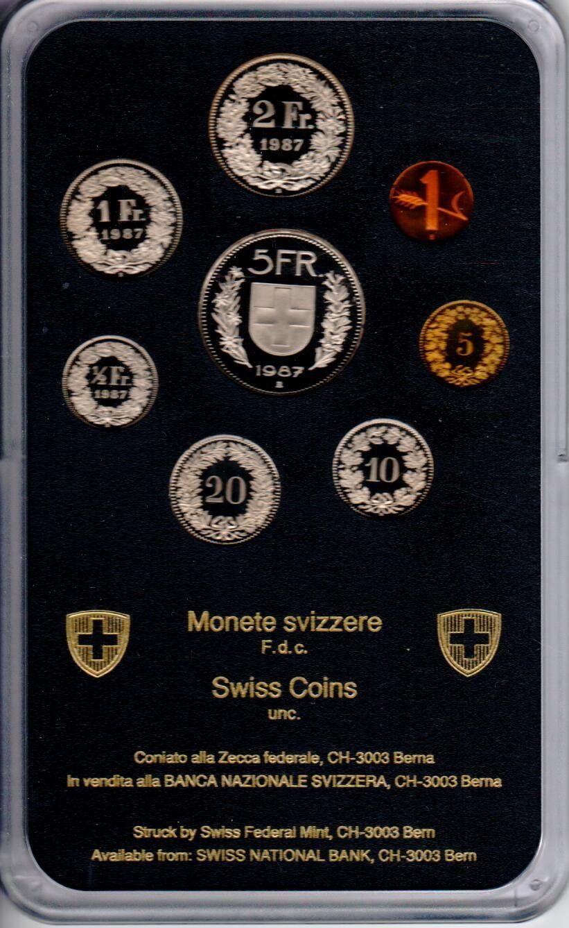 Toutes les monnaies: Münzsatz 1987 – D'occasion à Wolhusen par Curver9