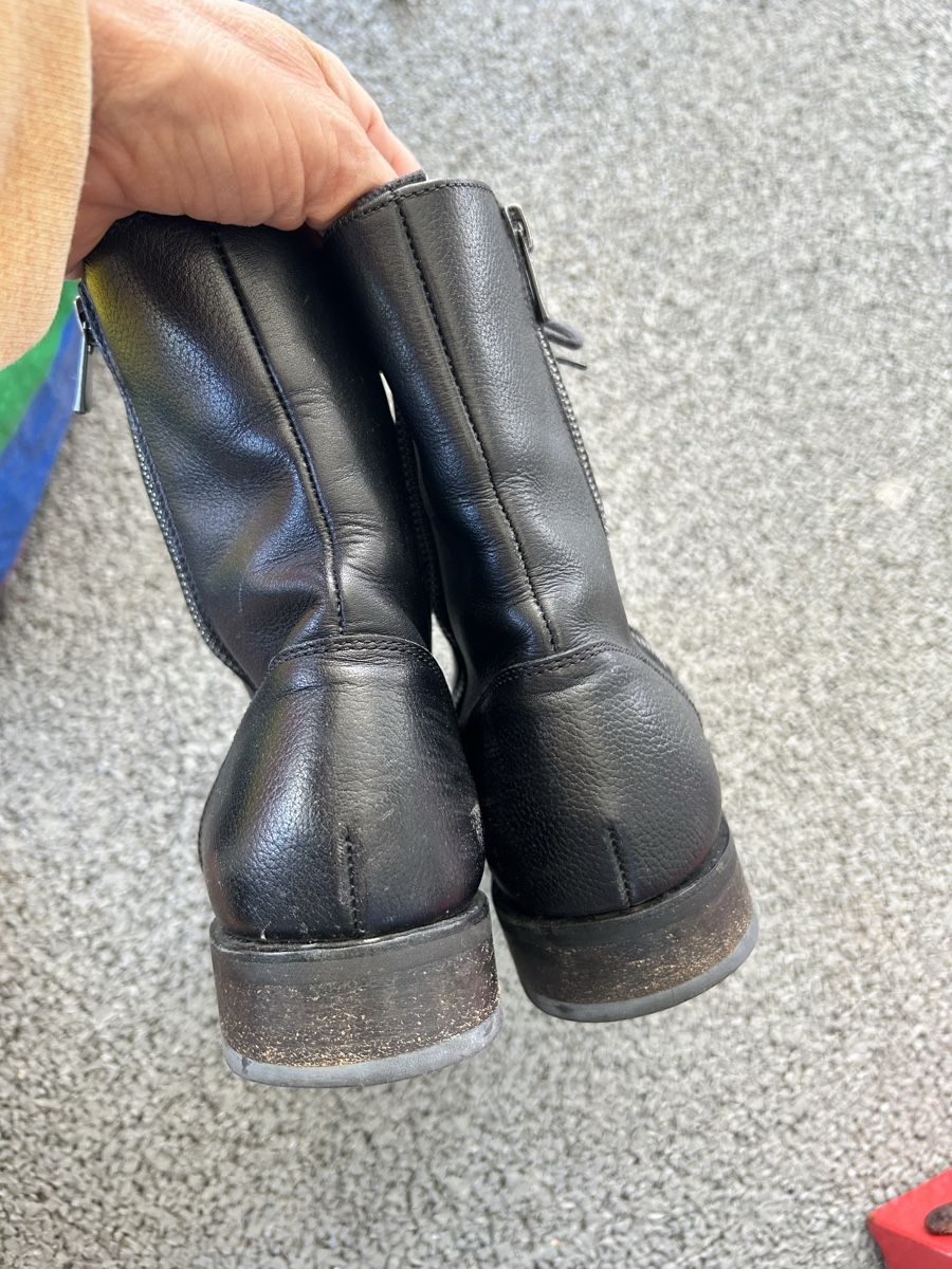 Paraboot Scarpe da donna: Bottines Paraboot cuir noir lacées fermeture éclair – Usato da Lully VD venduto da Garance040 2