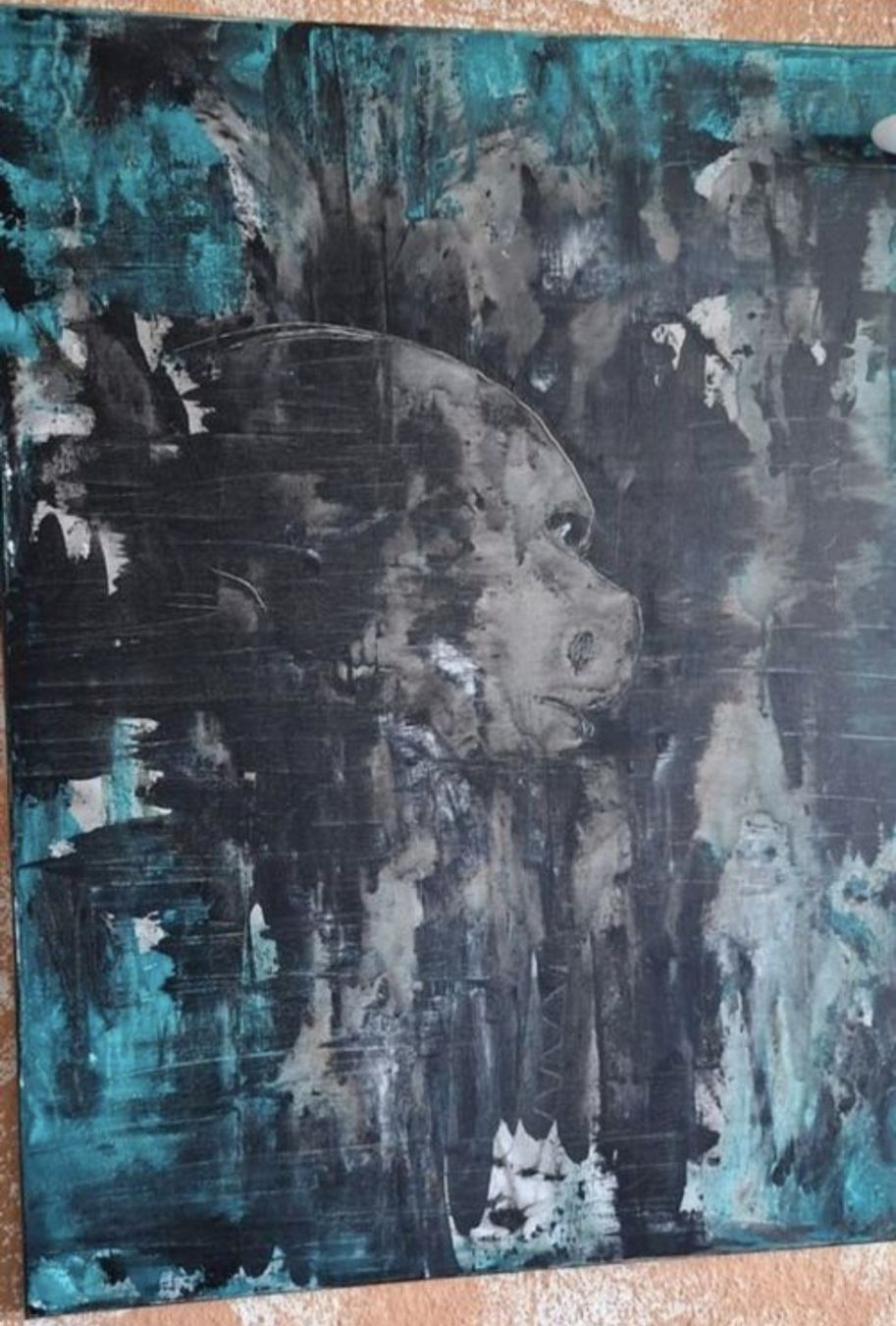 Dipinti: Original Gemälde - Abstraktes Gesicht handmade 60×80 – Nuovo (secondo la descrizione) da Riehen venduto da Steinbock1970