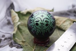 Obsidian    48mm  Kugel Sonne   –Lot Adlun-