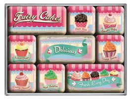 9-teiliges Magnet-Set Fairy Cakes