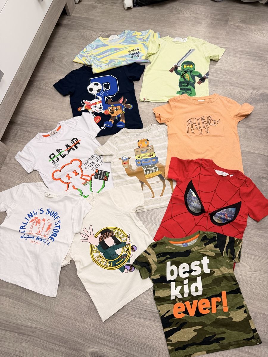 Camicie, T-shirt & Polo: T-Shirt, Kleiderset, 10-er Pack, 116, Junge – Nuovo (secondo la descrizione) da Wilen b. Wil venduto da carpediem25