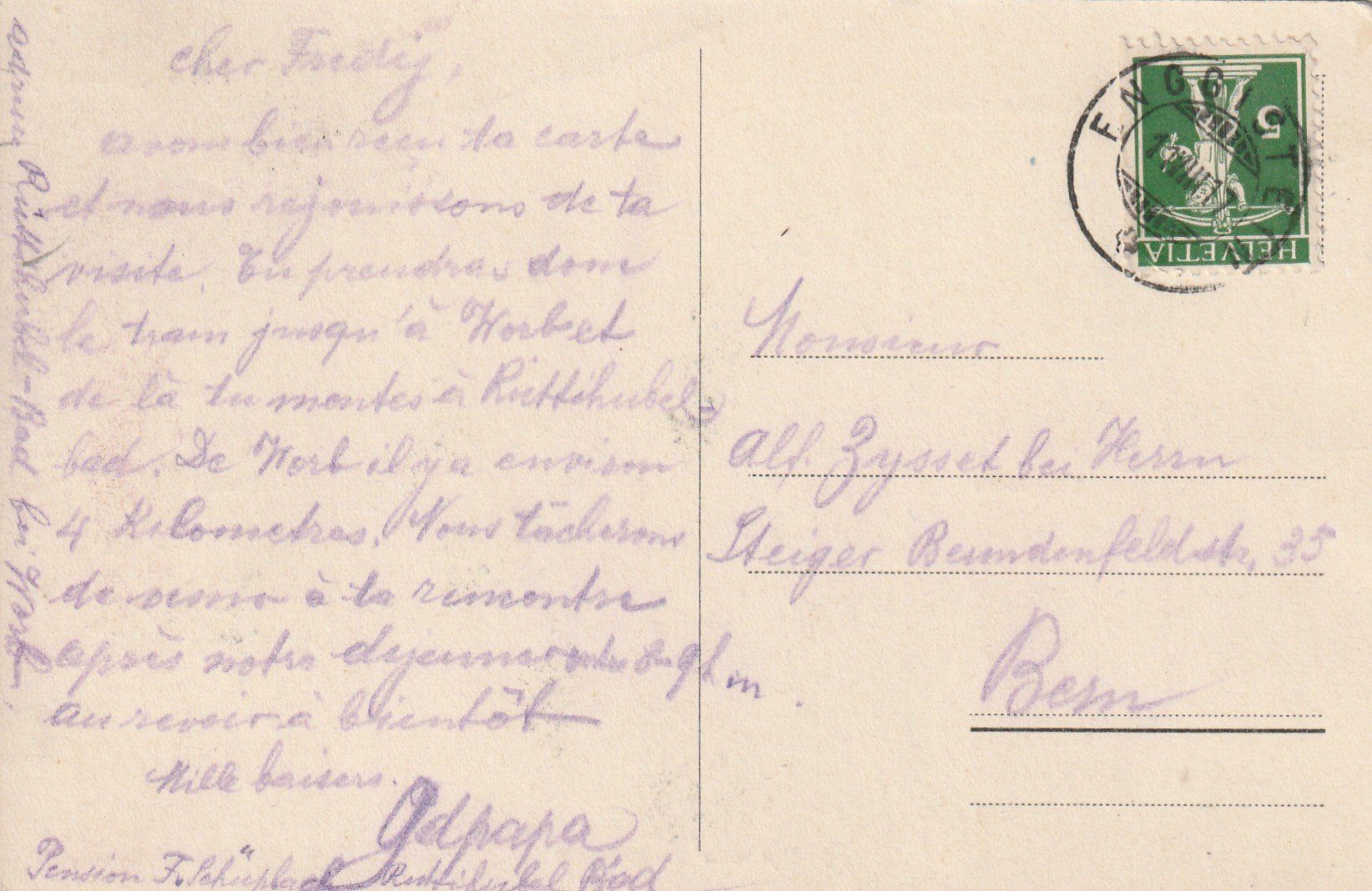 Cartoline postali: Enggistein 4-bildrig – Usato da Rorschacherberg venduto da fratovi2 1
