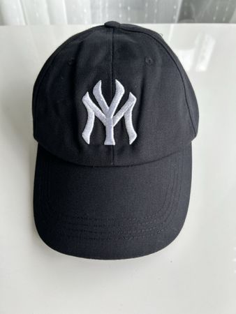 Baseball Cap NY Logo Black Adjustable Used