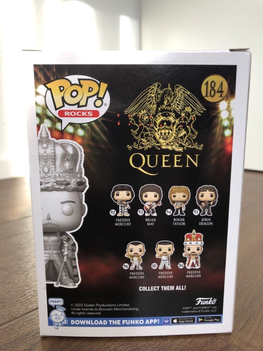 Funko Statuette: Funko Pop Queen Freddy Mercury #184 – Nuovo e nell'imballaggio originale da Baar venduto da tortuga72 2