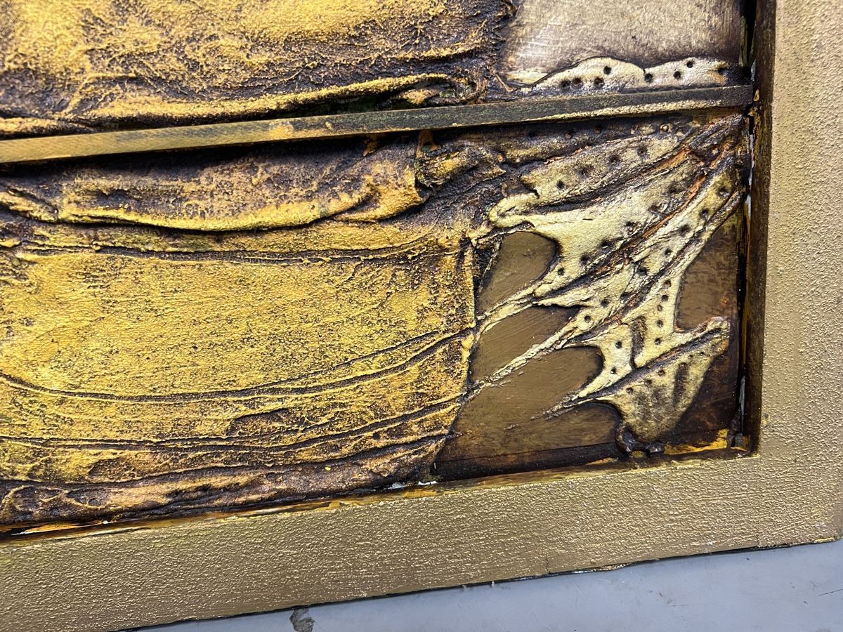 Dipinti: Tableau Technique Mixte Gloor 83, pièce unique! – Usato da Genève venduto da Leboucheoreilles 3