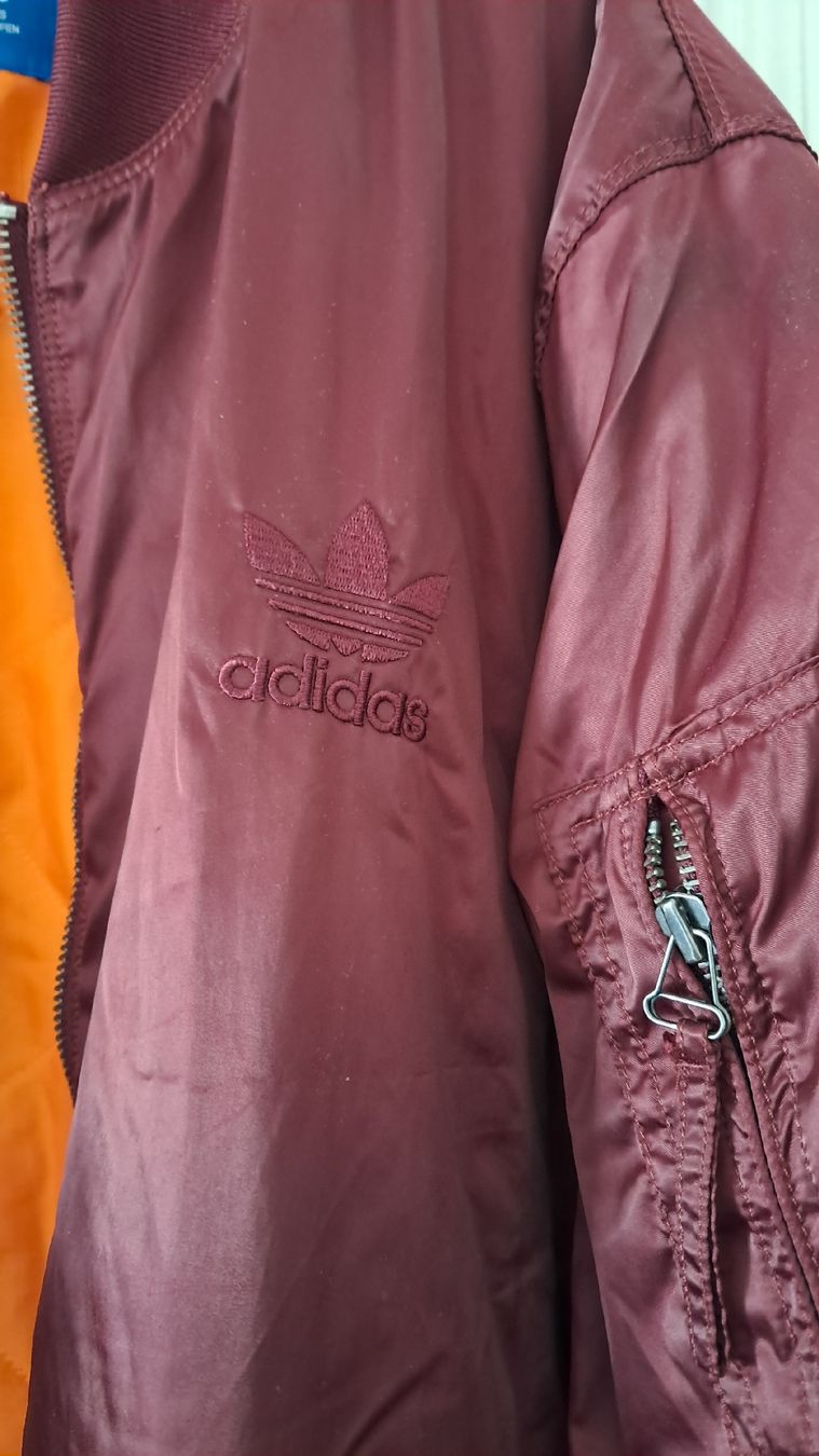 Adidas Jacken: Bomberjacke Adidas Weinrot Grösse L  – Gebraucht aus Basel von blueberrypirat 2