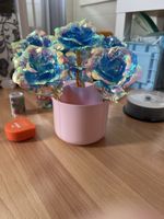 Blaue, irritierende Dekorations Rosen