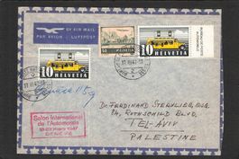 Flugbrief:Salon Geneve,Bureau de Poste Automobile !17.lll.47