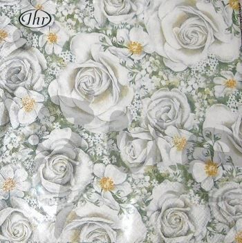 Tovaglioli: Serviette romantic roses (b244) 3Stk. – Nuovo (secondo la descrizione) da Schlatt TG venduto da kreativ-atelier