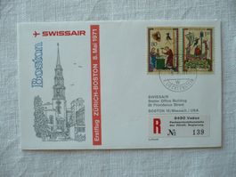 1971 SWISSAIR Erstflug Zürich - Boston, ab FL