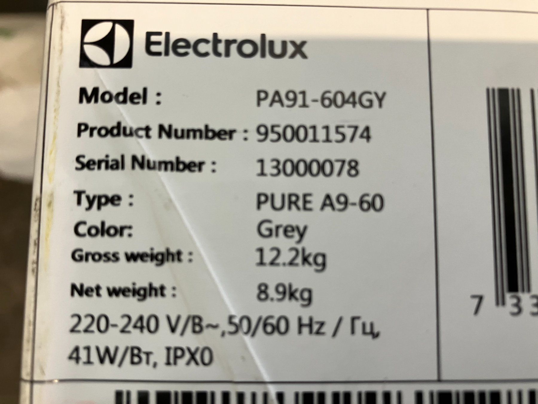 Electrolux Luftreiniger: neuer Electrolux Pure A9-60 Luftreiniger – Neu (gemäss Beschreibung) aus Lichtensteig von Buy24International 9