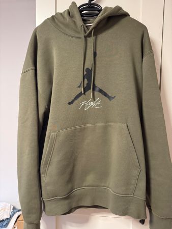 Jordan Hoodie olive schwarz flight