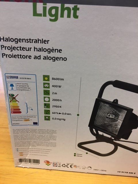 Illuminazione: Halogenstrahler 400 Watt  8600 Lumen – Nuovo e nell'imballaggio originale da Zuzwil SG venduto da Dorian67 1