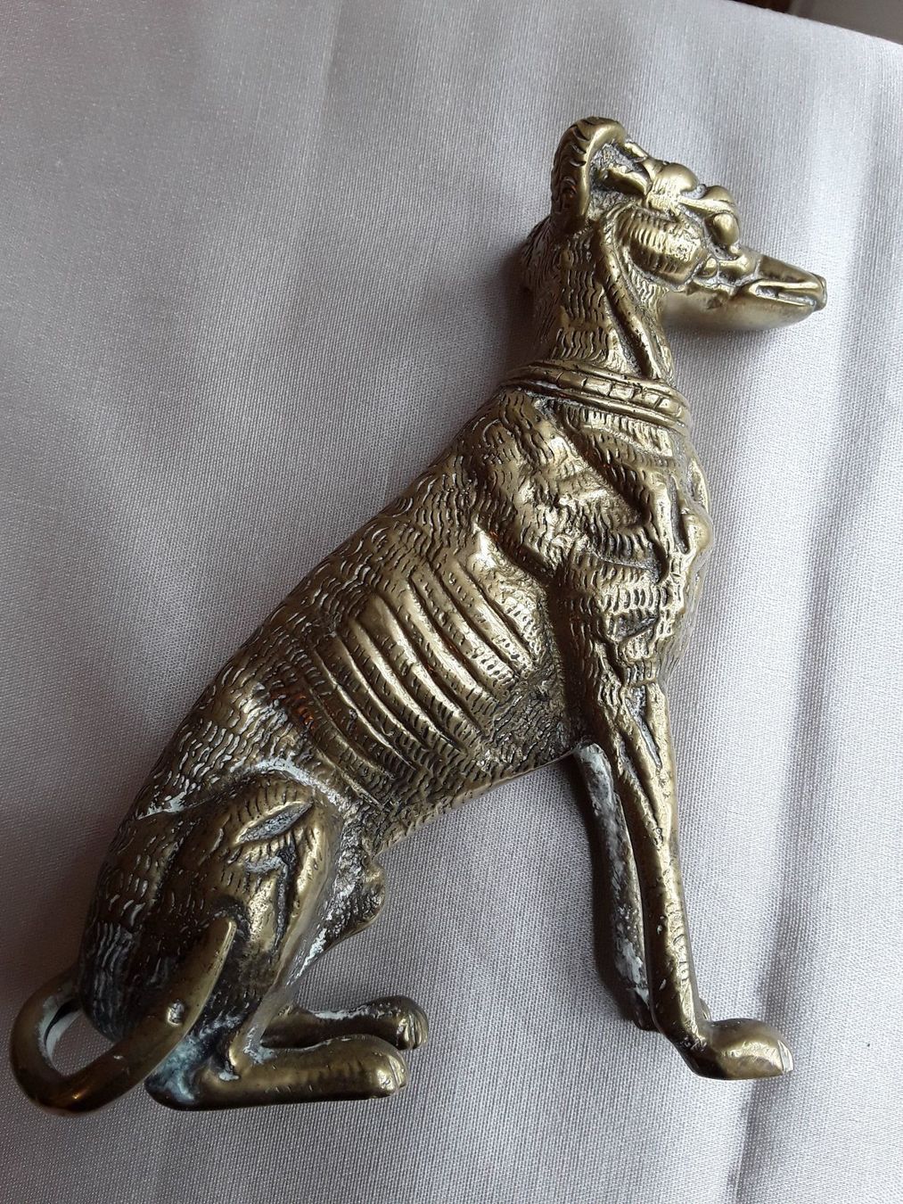 Statuette: Eleganter Messing Windhund – Usato da Zürich venduto da sanwit 2