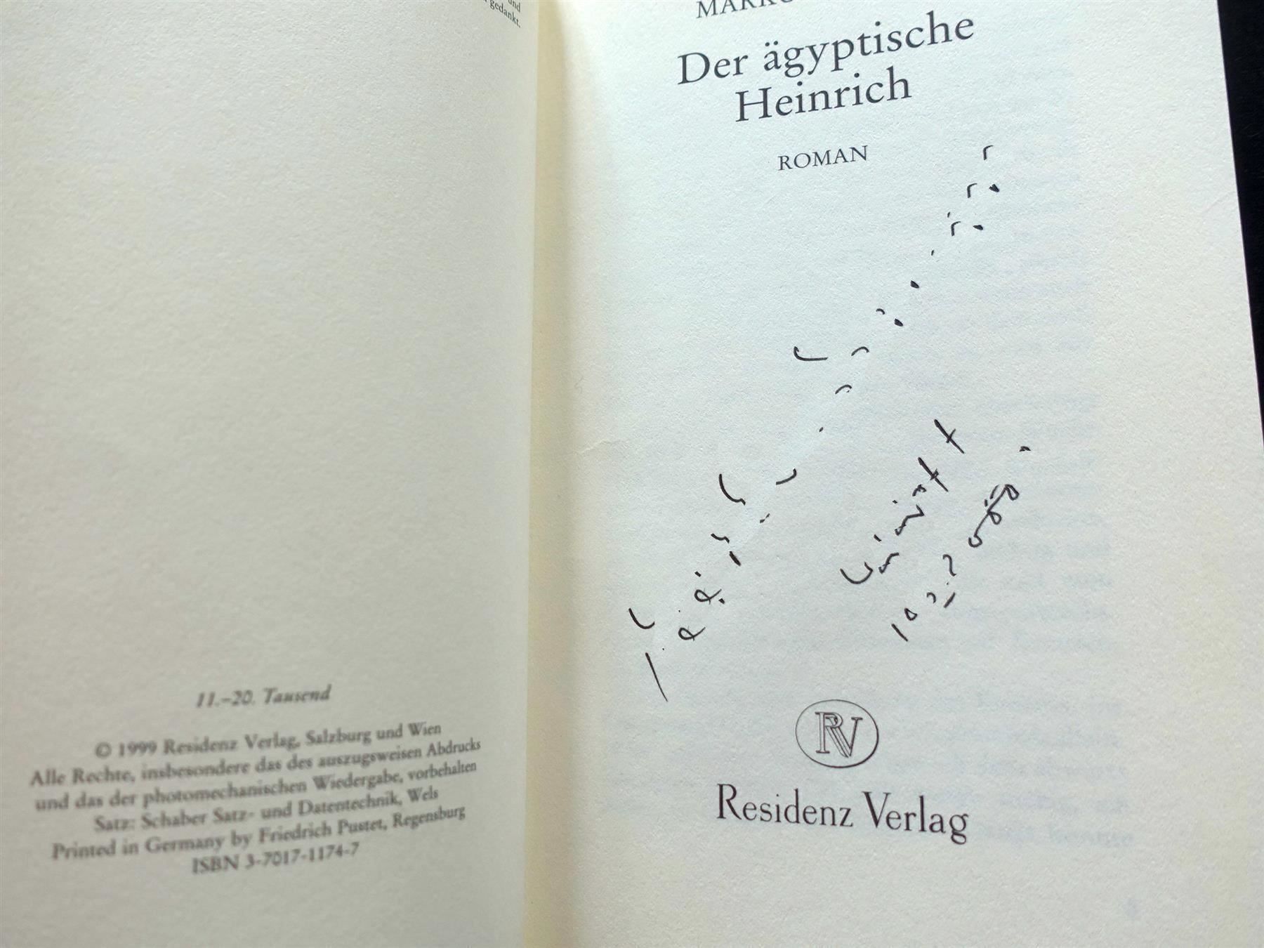 Libri: Markus Werner, Heinrich, signiert – Usato da Gutenswil venduto da Optico 2