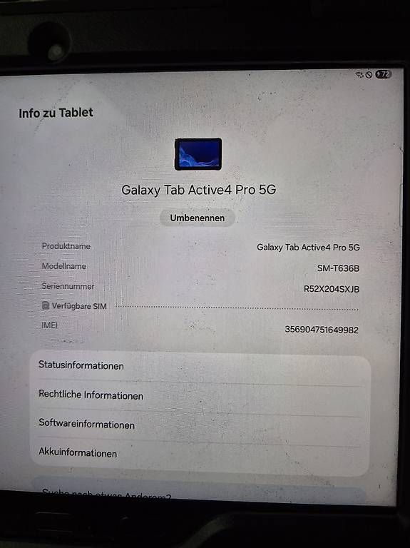 Samsung Tablet PC: Galaxy Tab Active 4 Pro 5G 128 GB – Usato da Cham venduto da ATV1986 1