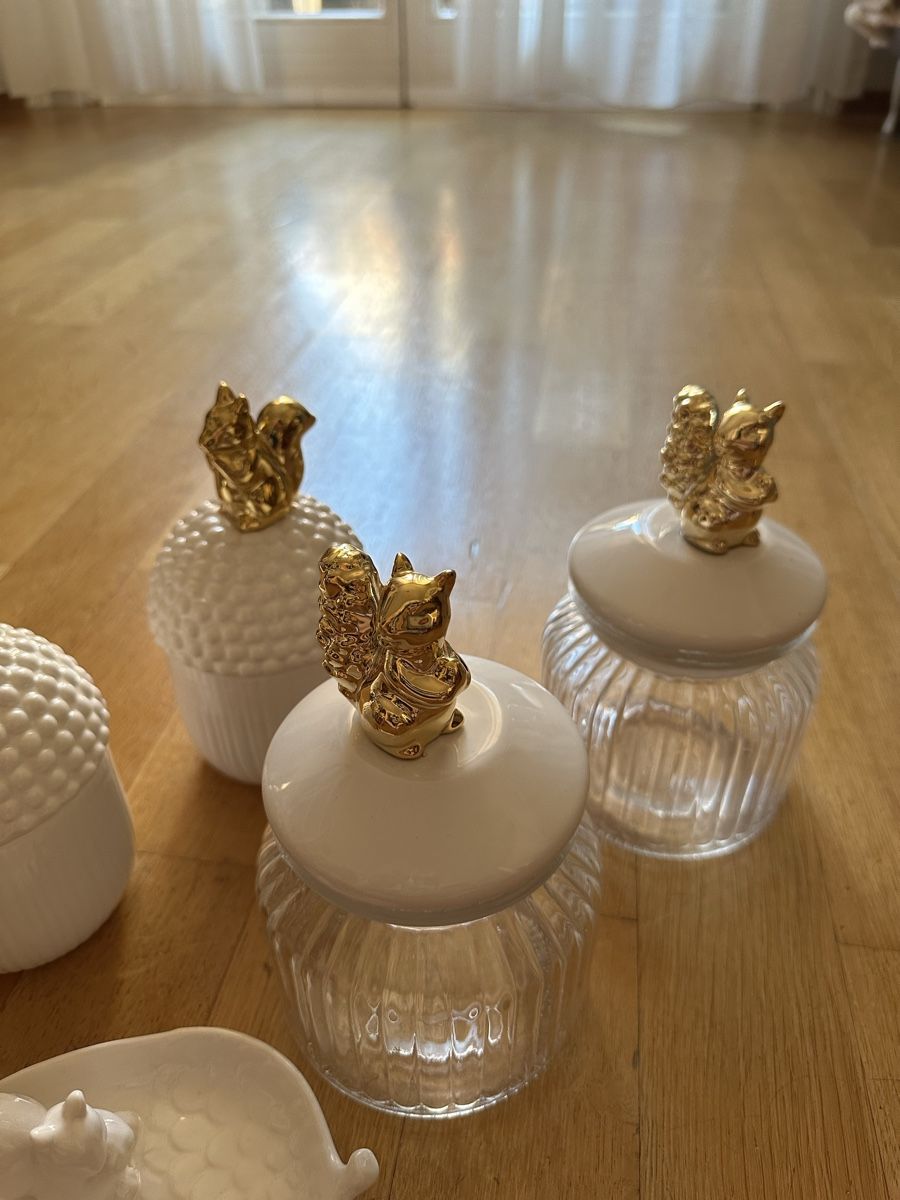 Tutte le decorazioni: Dosen Eichhörnchen 5 tlg Gold – Usato da Bern venduto da womiman 2