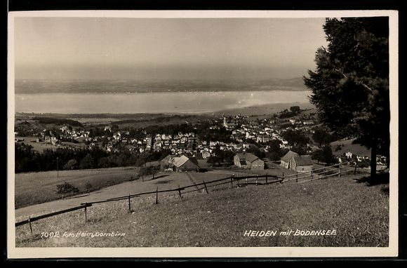 Cartes postales: AK Heiden, Ortspartie mit Bodensee – D'occasion à Berlin par bartko-reher