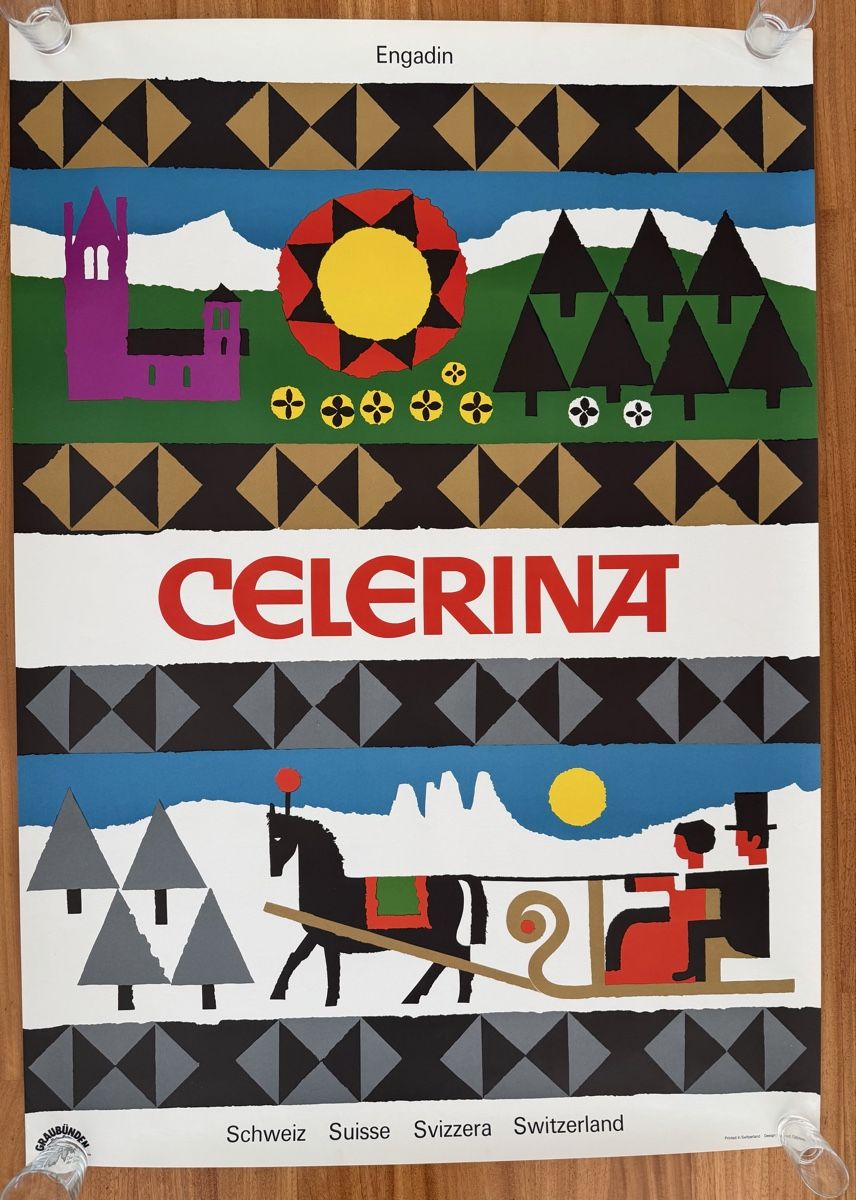 Poster & Bilder: Celerina Original Plakat, Geisser, , 1974 – Gebraucht aus Dietikon von Tiburon6