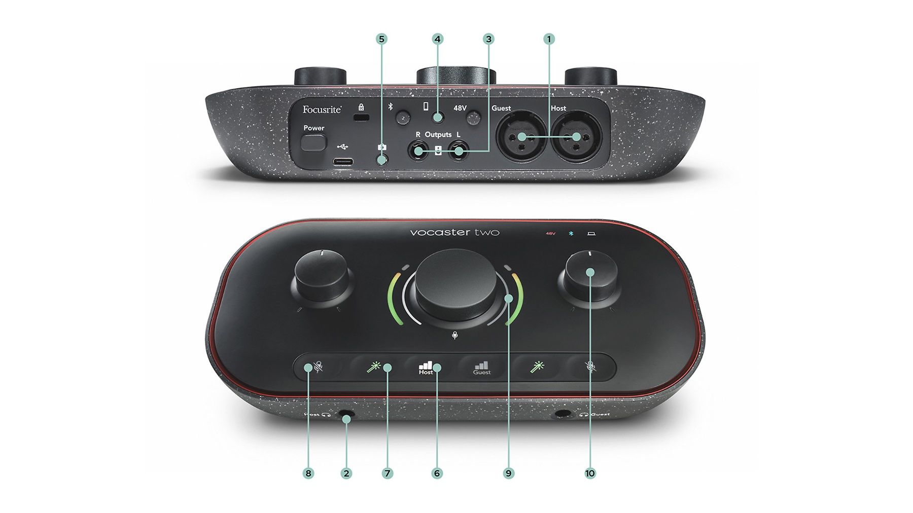 Focusrite Attrezzatura per studi di registrazione: Focusrite Vocaster Two – Nuovo (secondo la descrizione) da Petit - Lancy venduto da Klettos 2