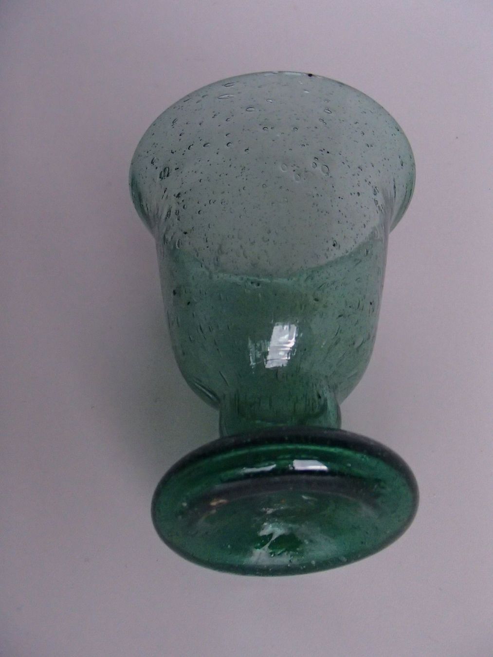 Bicchieri: 1960THIES GRÜNES GLAS MIT LUFTBLASEN – Usato da Schöfflisdorf venduto da pullux 2