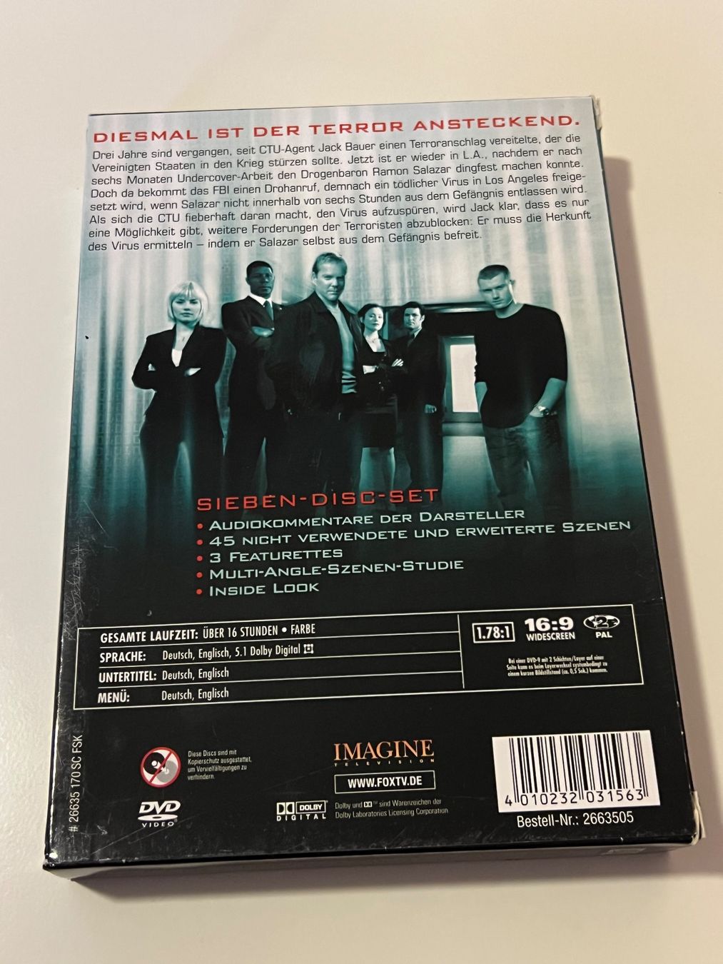 Tutti i DVDs: 24 - Staffel 3 (DVD Box) – Usato da Altstätten SG venduto da sheamus 1