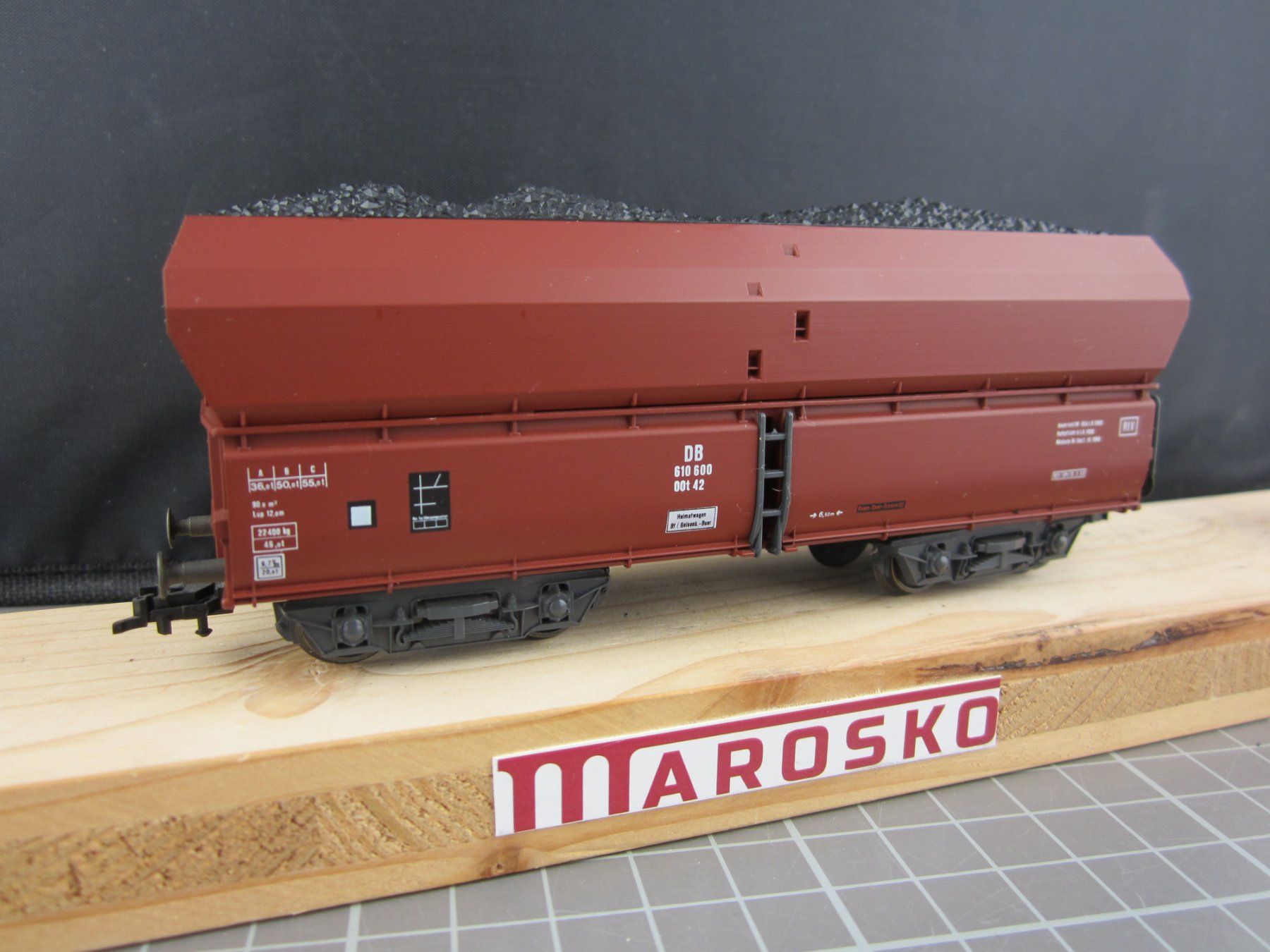 Roco Modelleisenbahnen: Roco 46239 DB Kohlentransporter, mit OVP, DC, KK – Gebraucht aus Malters von Marosko 2