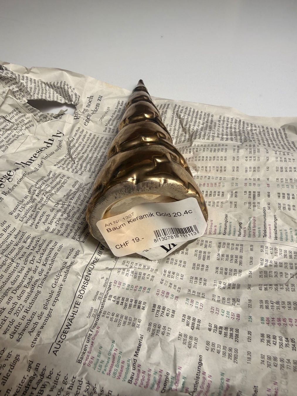 Tutte le decorazioni: Weihnachtsbaum Keramik Gold  Neu – Nuovo (secondo la descrizione) da Zug venduto da isdach 1