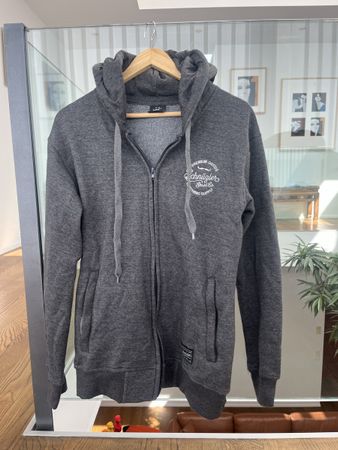 Schnüzler & Schnäuz Zip Hoodie Gr. M, grau, Schweizer Marke 