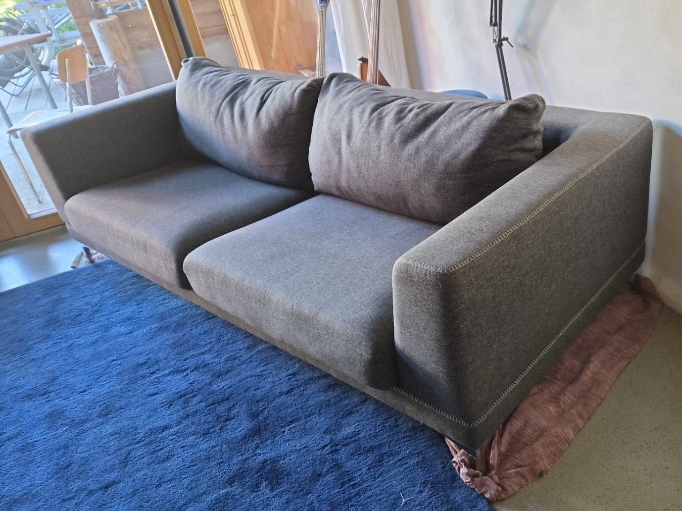 Divani: Sofa grau / anthrazit, Stoffbezug – Usato da Nennigkofen venduto da simonbern 1
