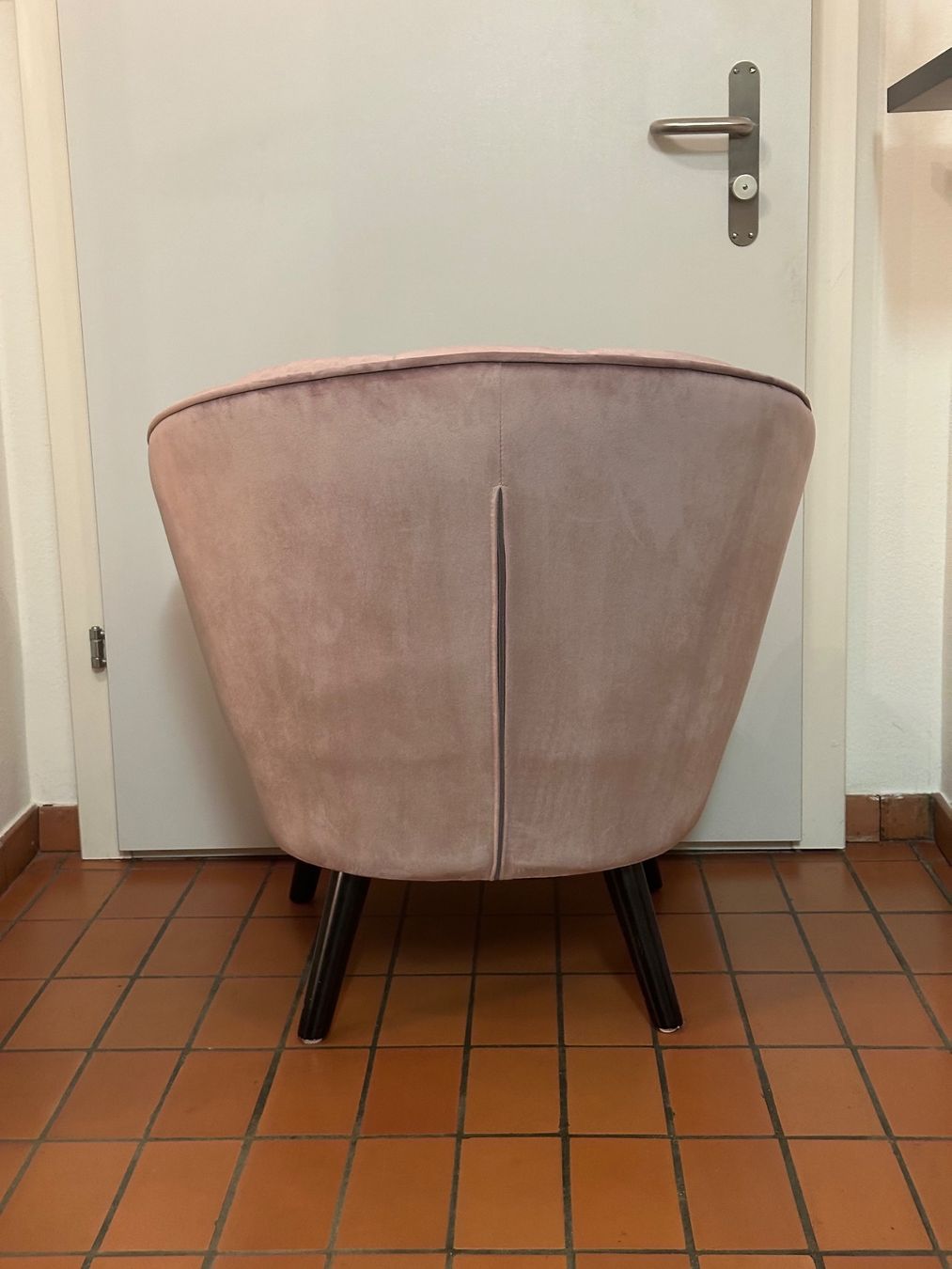 Beliani Sessel: Beliani Sessel DALA Samtstoff Rosa – Gebraucht aus Zürich von cary_444 3
