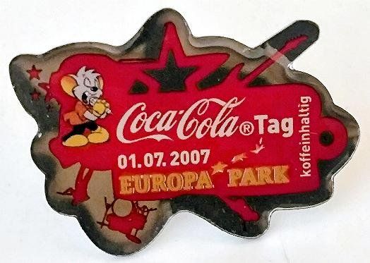 Coca-Cola Placchette & Badge: Exklusiv Coca-Cola Pin - Europapark Rust 2007 – Usato da Pfäffikon ZH venduto da Colacity