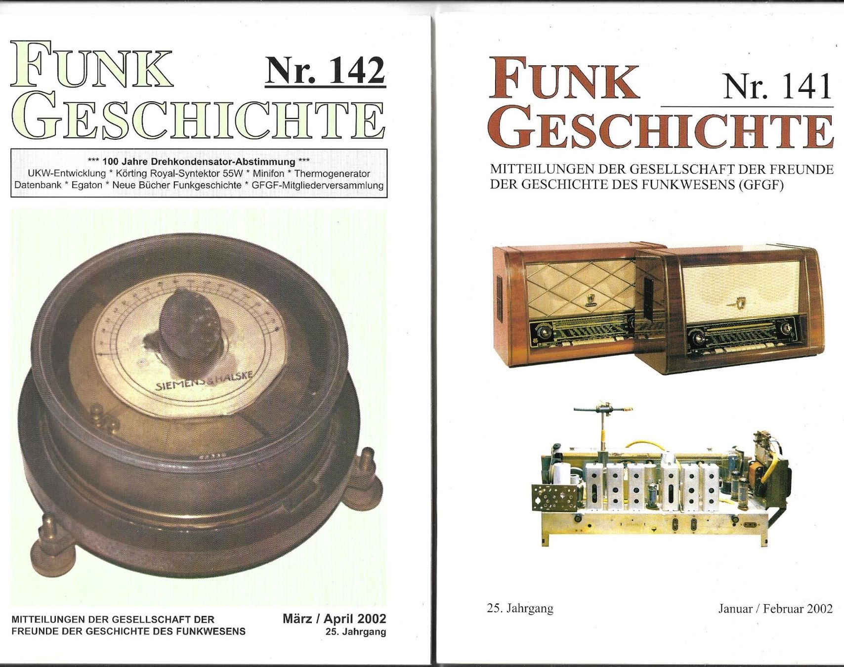 Riviste & Magazine: Funkgeschichte GFGF Nr. 141-142 – Usato da Zwingen venduto da Celerio100