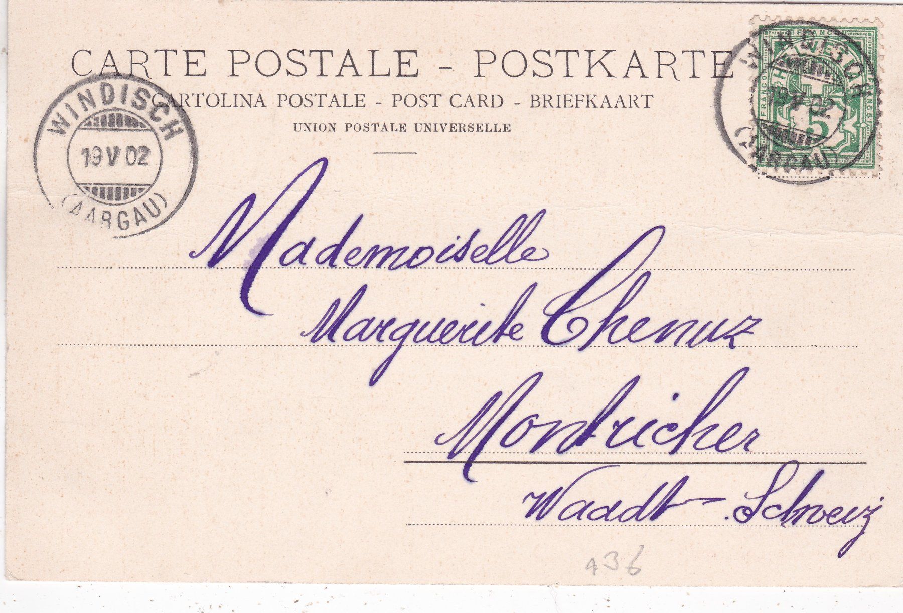 Cartoline postali: Aargauisches Bauernhaus 1902 – Usato da Herisau venduto da Lisegrat2008 1