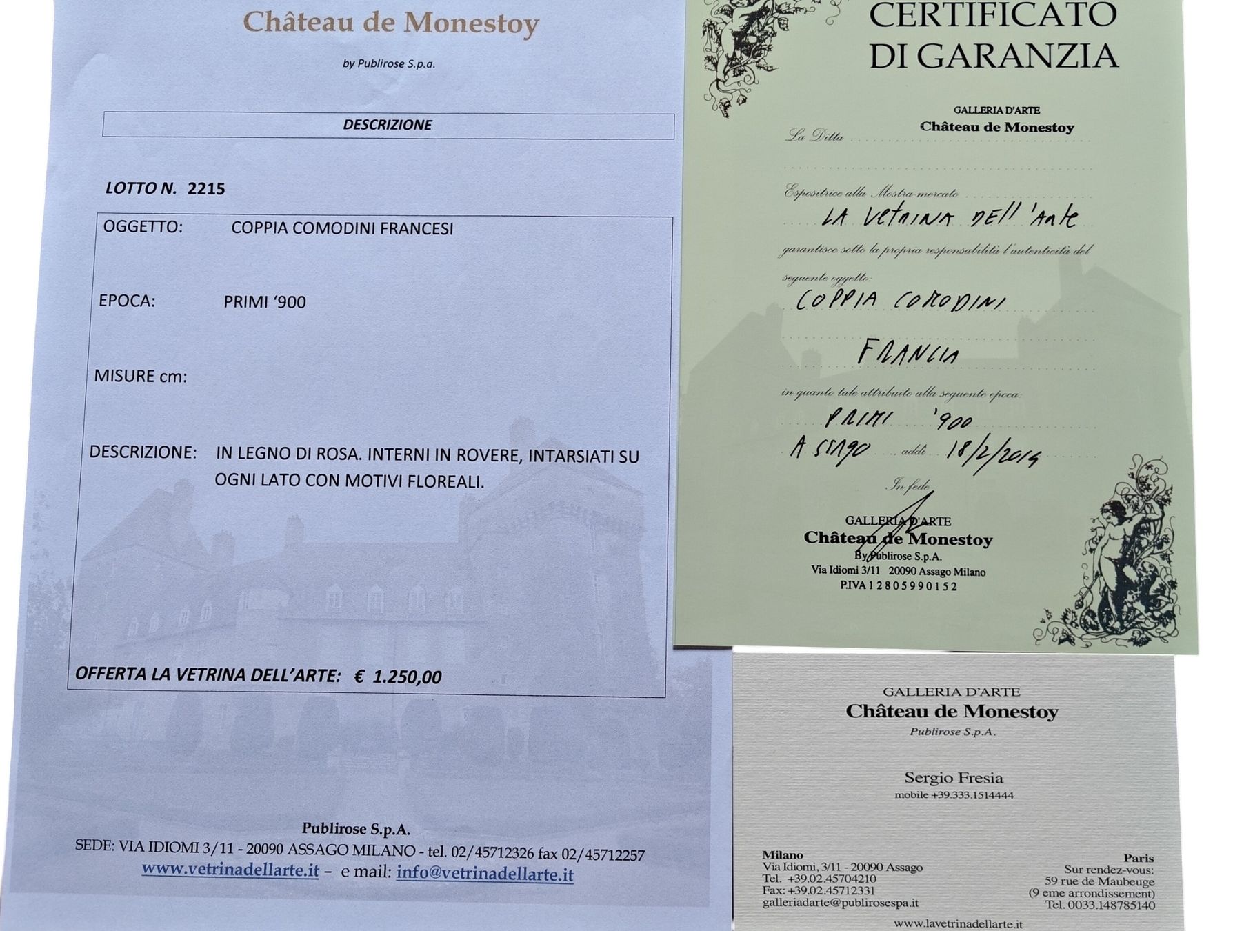 Comodini: Coppia comodini francesi primi '900. – Usato da Lugano venduto da fbo_82wg 1