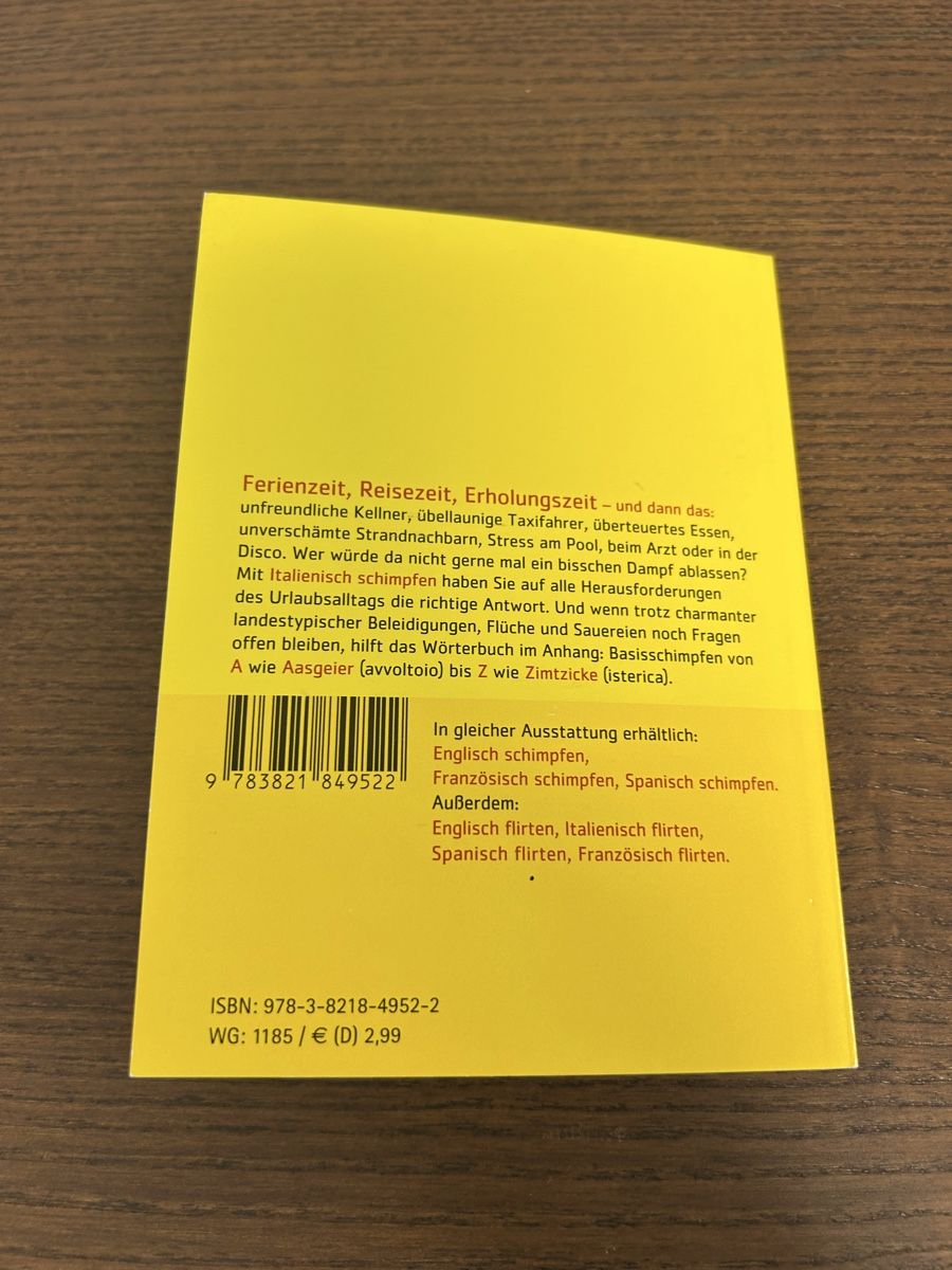 Livres: Italienisch schimpfen – Neuf (Voir description) à Hombrechtikon par Etagere92 1