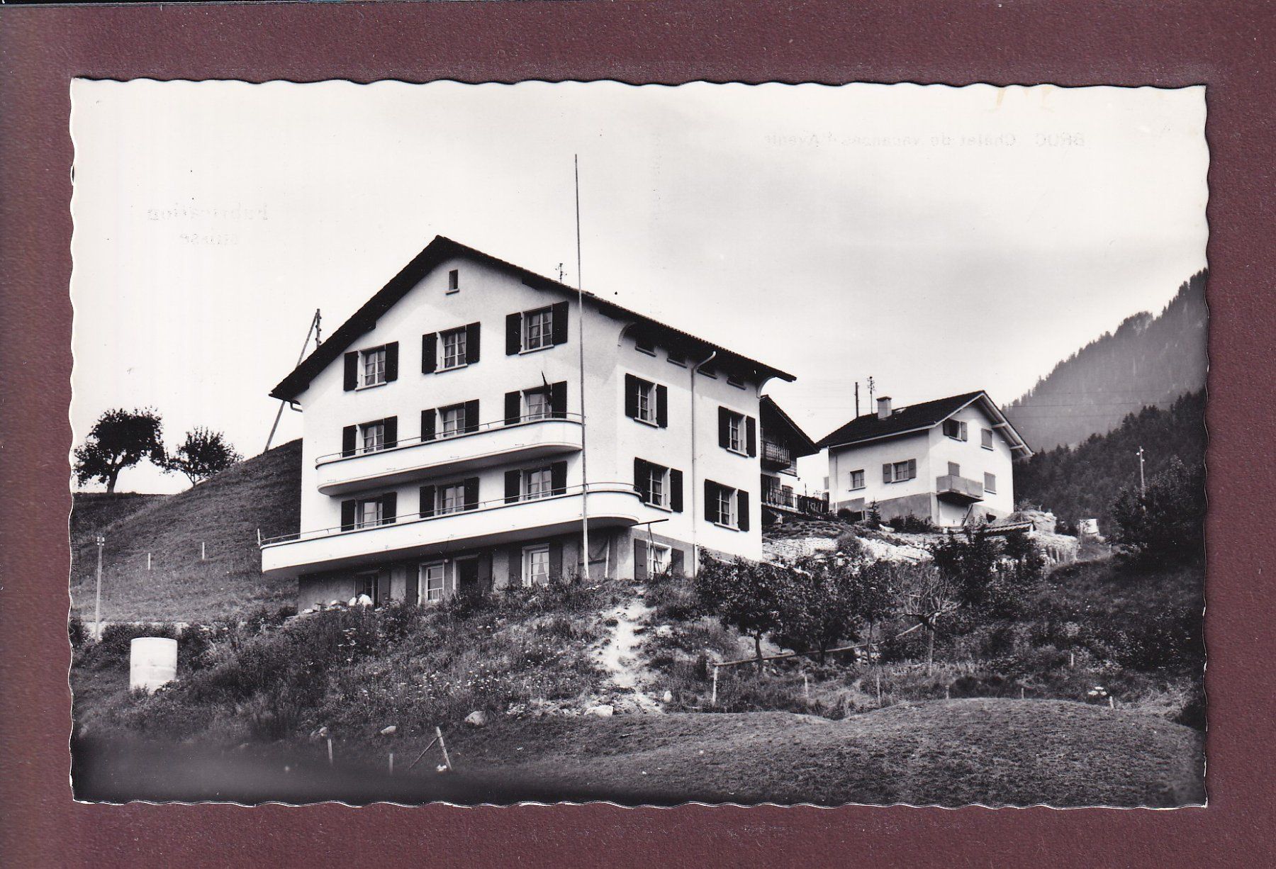 Ansichtskarten: BROC - Chalet de vacances l'Avenir – Gebraucht aus Pully von nicecards